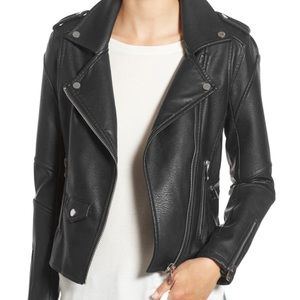 BLANKNYC Dark Green Faux Leather Jacket (Size XS)